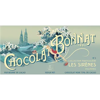 Čokoláda Bonnat hořká čokoláda Les Sirénes 75% 100 g