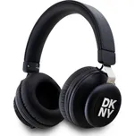 Sluchátka DKNY PU Leather Stack Logo Bluetooth Stereo Headphone Black