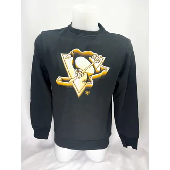 Pánská mikina Fanatics Pánská mikina Pittsburgh Penguins NHL Chrome Graphic Crew Sweatshirt Black Velikost: 2XL