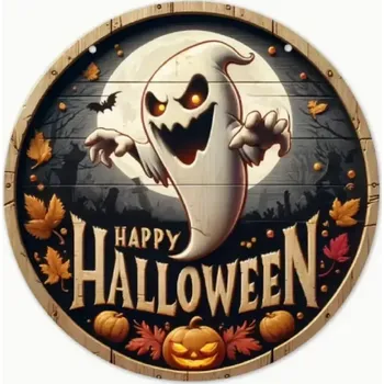 Dekorace na dveře - HALLOWEEN - Duch (Značka: GUANGDONG )