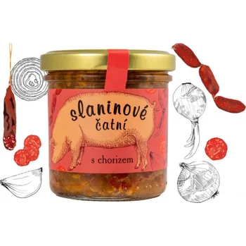 Pesto Slaninové čatní s chorizem 155g