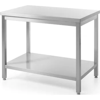 Dílenský stůl Středový stůl s policí – přišroubovaný, HENDI, Profi Line, 800x700x(H)850mm