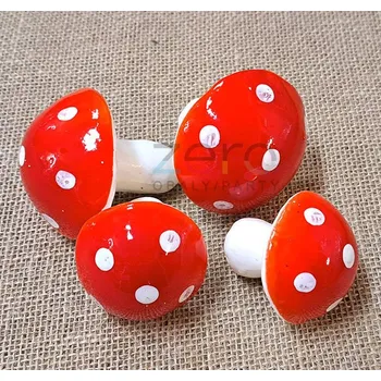 Muchomůrka mix (4 ks) - červená