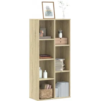 Knihovna vidaXL Knihovna 50 x 25 x 105 cm kompozitní dřevo [852790] Barva: dub sonoma