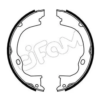 Lanko parkovací brzdy Sada brzdových čelistí, parkovací brzda CIFAM 153-363