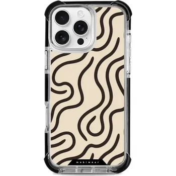 Pouzdro na mobilní telefon Odolný obal Mobiwear MagSafe Elite Bumper - Apple iPhone 16 Pro Max - DA60D Linky (Odolný kryt, pouzdro, obal Mobiwear Elite Bumper na mobil Apple iPhone 16 Pro Max - DA60D Linky, materiál Plast + TPU silikon + kov - zesílená ochrana telefonu, podpora)