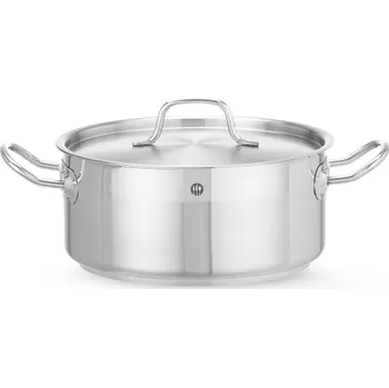 Hrnec Nízký hrnec s pokličkou, HENDI, Profi Line, 4,8L, ⌀240x(H)105mm