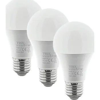 Žárovka LED žárovka Trixline 10W A60 E27 teplá bílá 3 PACK