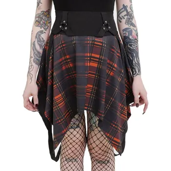 Dámská sukně sukně dámská KILLSTAR - Amberic - Black/Orange - S