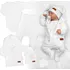 Kojenecká souprava Baby Nellys 5D bavlněná souprava pro miminko Made With Love bílá