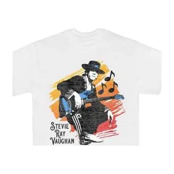 Merch Stevie Ray Vaughan & Double Trouble: Stevie Ray Vaughan Unisex T-shirt: Stevie (large) L