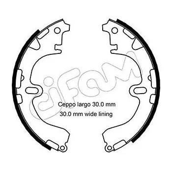 Brzdová čelist Sada brzdových čelistí CIFAM 153-422