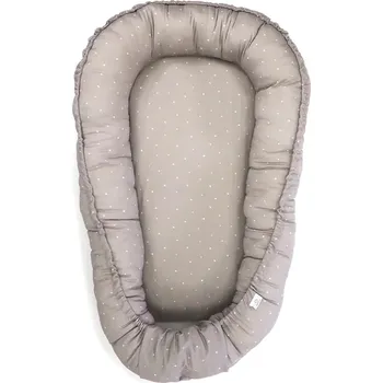 Hnízdečko pro miminko SOFTELLO Hnízdečko Šadohnědá Tečka