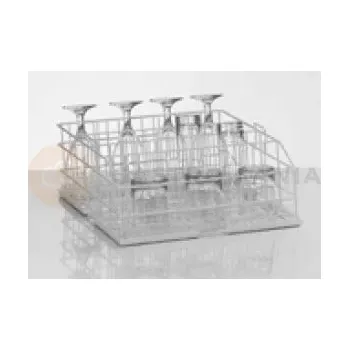 Přípravek do myčky Kovový koš na sklo, čtyři řady 155 mm | WINTERHALTER, 5501178