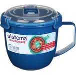 Sistema Hrnek na polévku Large Soup do mikrovlnky 900ml s víkem, modrá