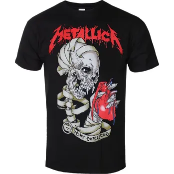 Pánské oblečení Tričko metal pánské Metallica - Heart Explosive - ROCK OFF - METTS37MB PHDMTLTSBHEART - S