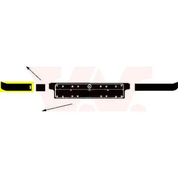 Nárazník Ozdobna / ochranna lista, naraznik VAN WEZEL 0640584