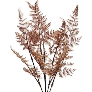 umělá květina Kapradí trs starorůžové - 42 cm