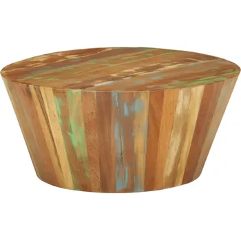 Konferenční stolek vidaXL Marketos Konferenční stolek Ø 65 x 31 cm masivní recyklované dřevo