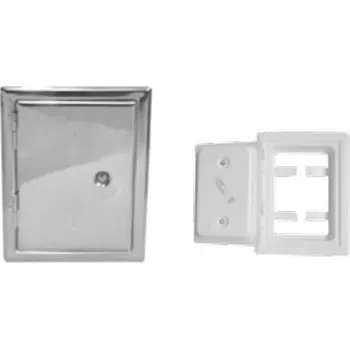 Kouřovod Karl komínová dvířka plynotěsná DKG7, 140 x 210mm - bílá