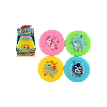 Hra na zahradu Létající/házecí talíř silikon 18cm 4 barvy 8ks v boxu