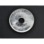 Přívěsek donut z minerálů Darrel - Křišťál