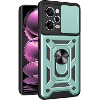 Pouzdro na mobilní telefon Kryt Xiaomi Redmi Note 12 Pro 5G / Poco X5 Pro Techsuit CamShield Pro green