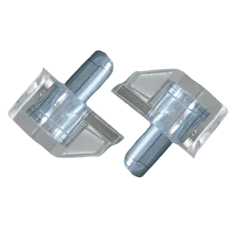 Šroub Policová podpěrka-plast+kov (pr.5x16mm),(Zn), transparentní plast