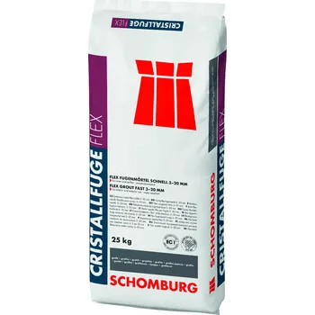 Spárovací hmota Spárovací hmota SCHOMBURG CRISTALLFUGE-FLEX 25kg Barva: Zementgrau-cementově šedá