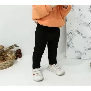 Chlapecké kalhoty Dětské žerzejové legíny/kalhoty (12 měsíců-6 let) Barva: Černá, Velikost: 2-3 roky (3T)