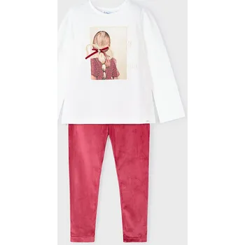 Kojenecké oblečení Mayoral dívčí 2 dílná sada legíny a bavlněné tričko 4705 - 47 Velikost: 104 Ecofriends