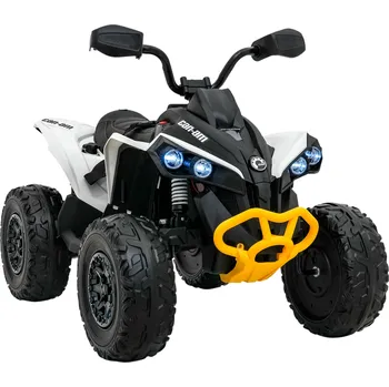 Dětské elektrovozidlo Dětská elektrická čtyřkolka CAN-AM Maverick | 2x200W | bílá EVA kola | 400W | zadní transportní madlo