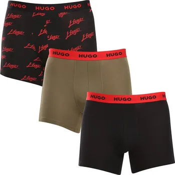 Boxerky 3PACK pánské boxerky HUGO vícebarevné (50517887 984) L Možnost vrácení zboží ZDARMA do 120 dnů!