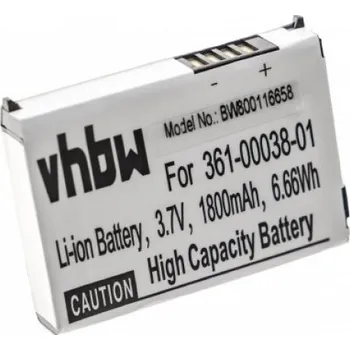 Příslušenství k chytrým hodinkám VHBW Baterie pro Garmin Zumo 210 / 220 / 650 / 660, 1800 mAh