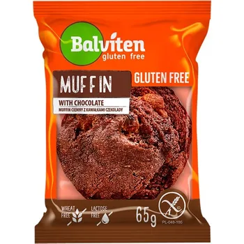 Muffin tmavý čokoládový 65g Balviten bez lepku 5318