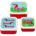 Dětský svačinový box 3 ks Sausage Dog – Rex London ID_1674812