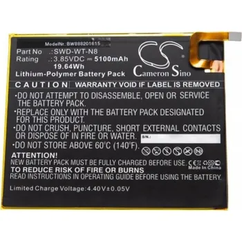 Baterie k notebooku VHBW Baterie pro Samsung Galaxy Tab A 8.0 (2019) / SM-T290, 5100 mAh