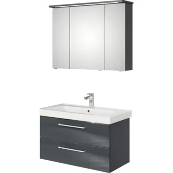 Koupelnový nábytek Koupelnová sestava Pelipal Sunline 105 Block šedá 95 cm SET-107-125