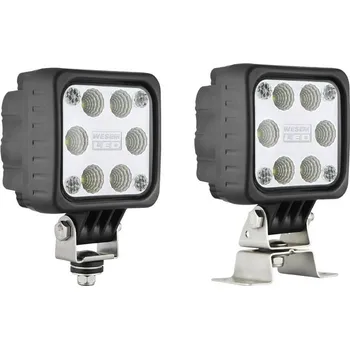Přídavný světlomet Wesem (Poland) | Pracovní světlo LED 10x10cm čiré sklo 1500lm 12/24V, 47400