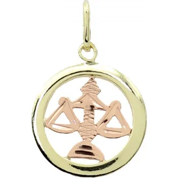 Přívěsek Zlatý přívěsek znamení zvěrokruhu 30.10.018 VÁHY-10