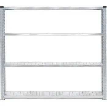 Dílenský regál Skladový regál TRANSFORM, 4 police, 1972x1800x800 mm