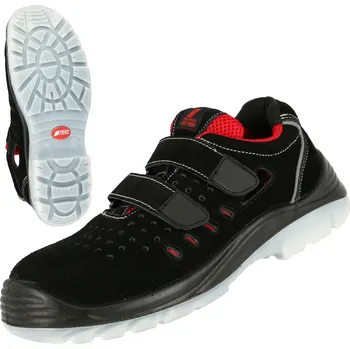 Pracovní obuv NITRAS EASY STEP SA – Bezpečnostní sandály S1P, černé Velikost: 35