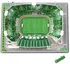 3D puzzle Svíticí 3D puzzle fotbalový stadion Real Betis Balompié Benito Villamarín Estadio 38 x 29 x 11,9 cm 98 dílků