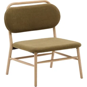 Křeslo Zelené čalouněné křeslo Kave Home Helda