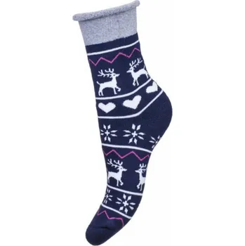 Dámské ponožky AMZF dámské vánoční ponožky modré