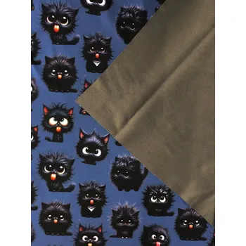 Softshell Černé chlupaté kočky