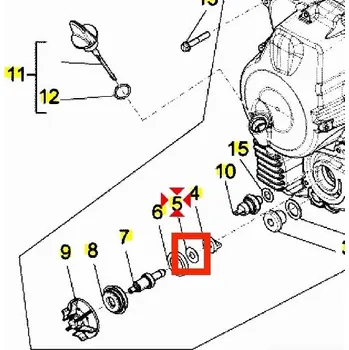 Piaggio Vodní pumpa (5) Podložka 878766