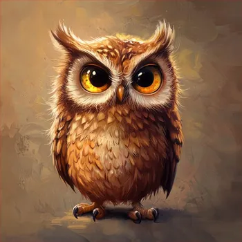 Bavlna premium NELA PANEL M podzimní sova