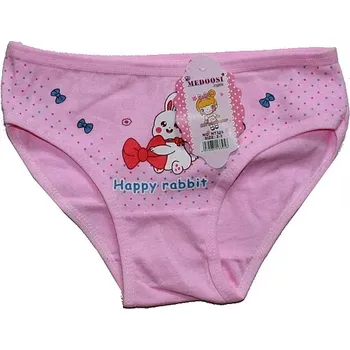 Dívčí spodní kalhotky s potiskem zajíček 325 růžové