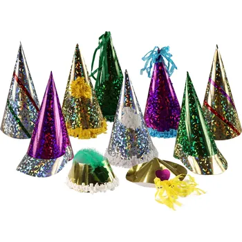 Karnevalový doplněk Rappa Klobouk plesový mix v boxu 25ks